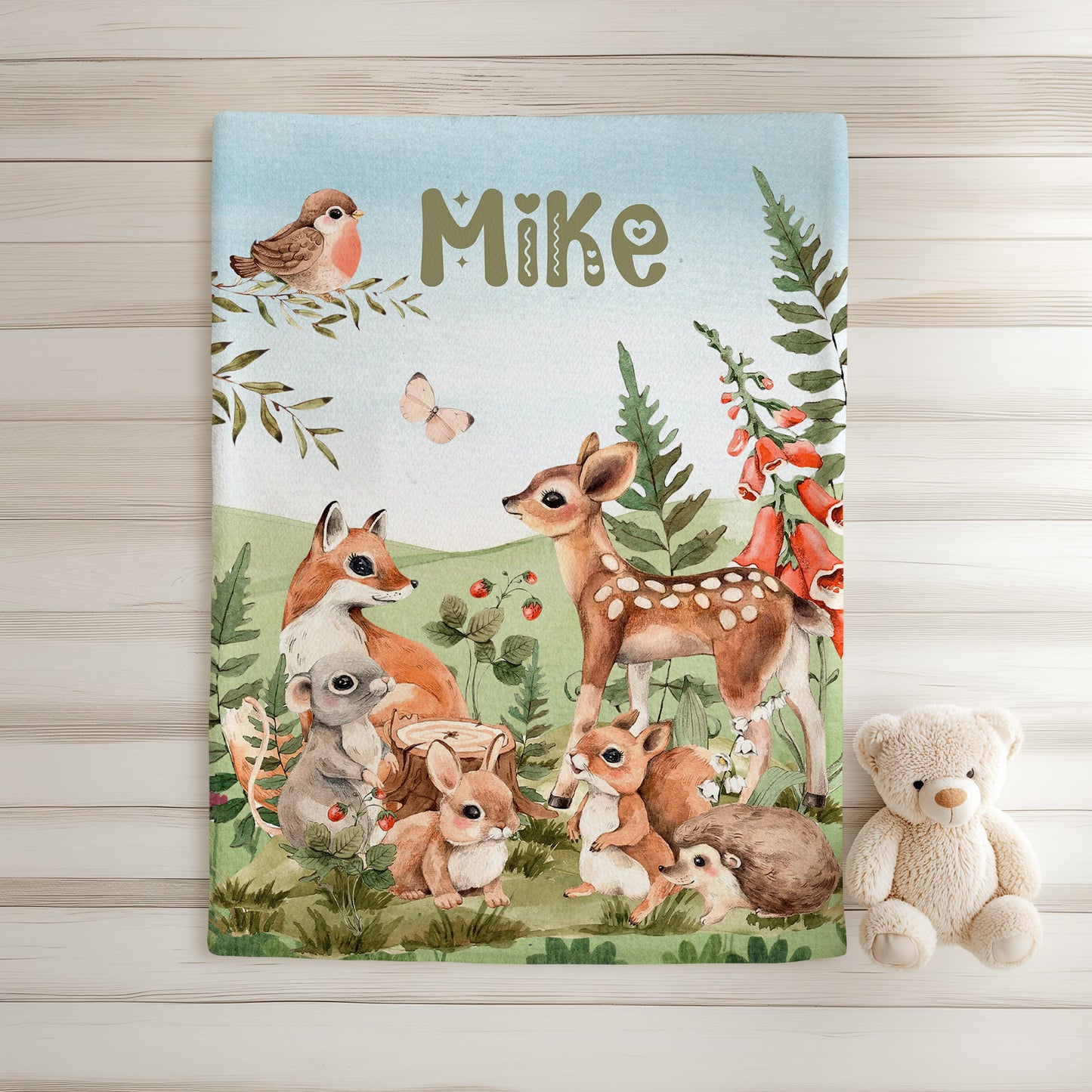 Woodland Animals Blanket