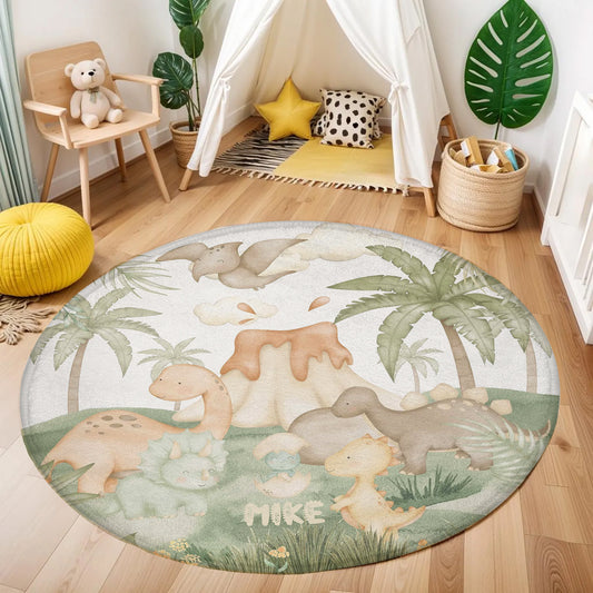 Baby Dinosaur Round Rug