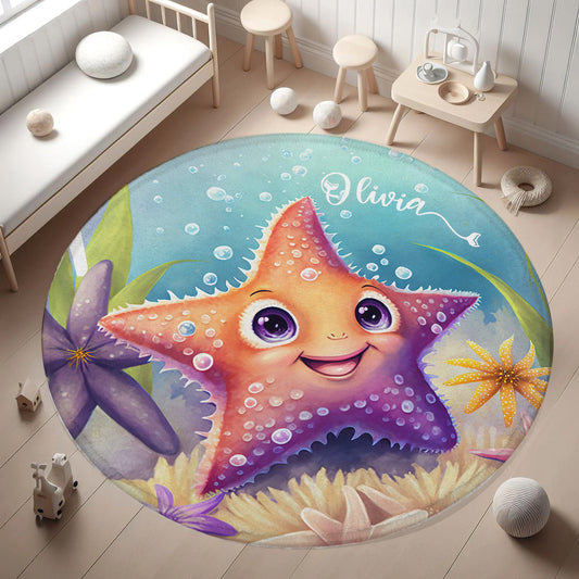 Little Starfish Round Rug