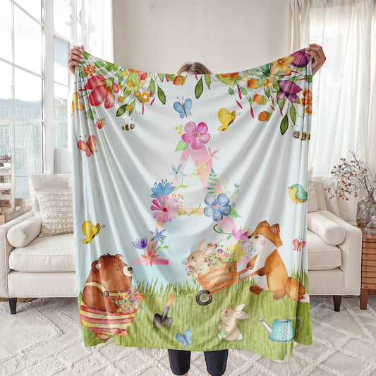 Floral Animals Blanket