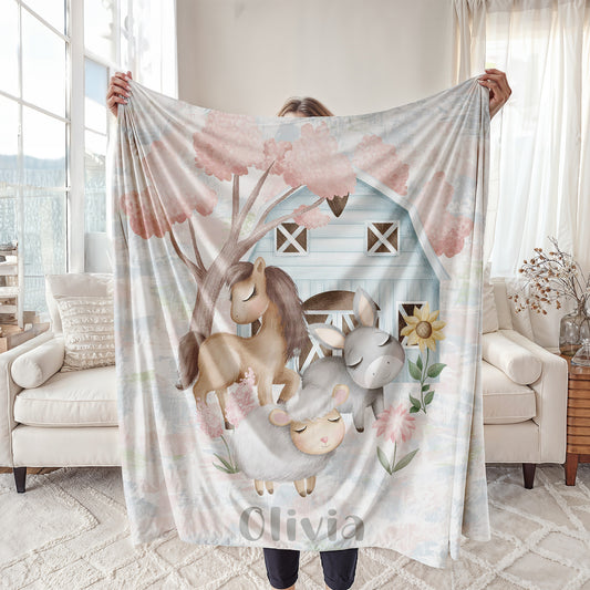 Farm Animals Blanket