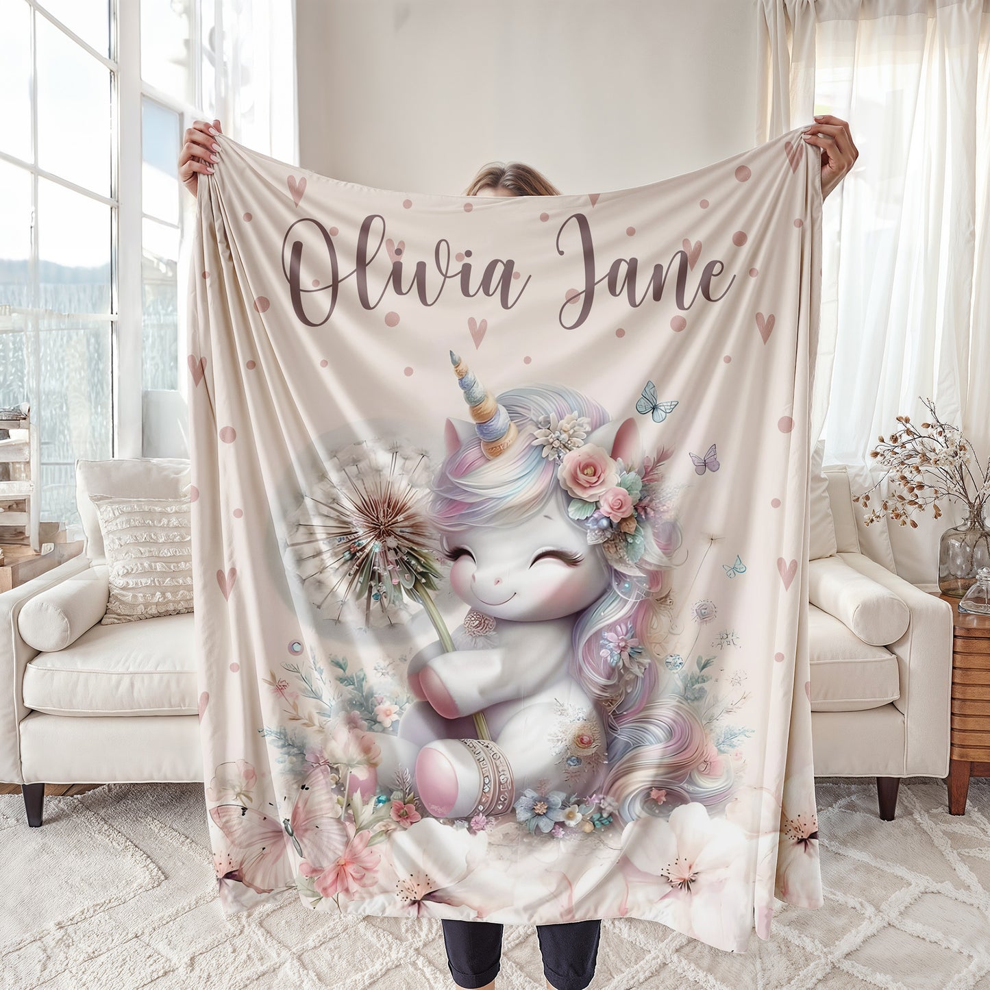 Unicorn Nursery Blanket