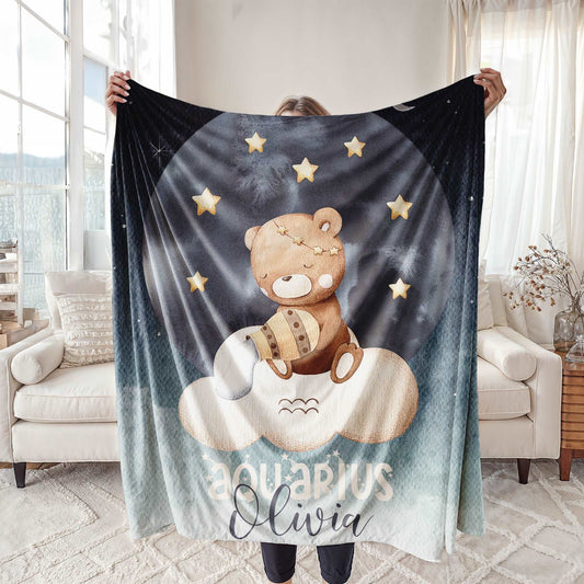 Aquarius Zodiac Blanket