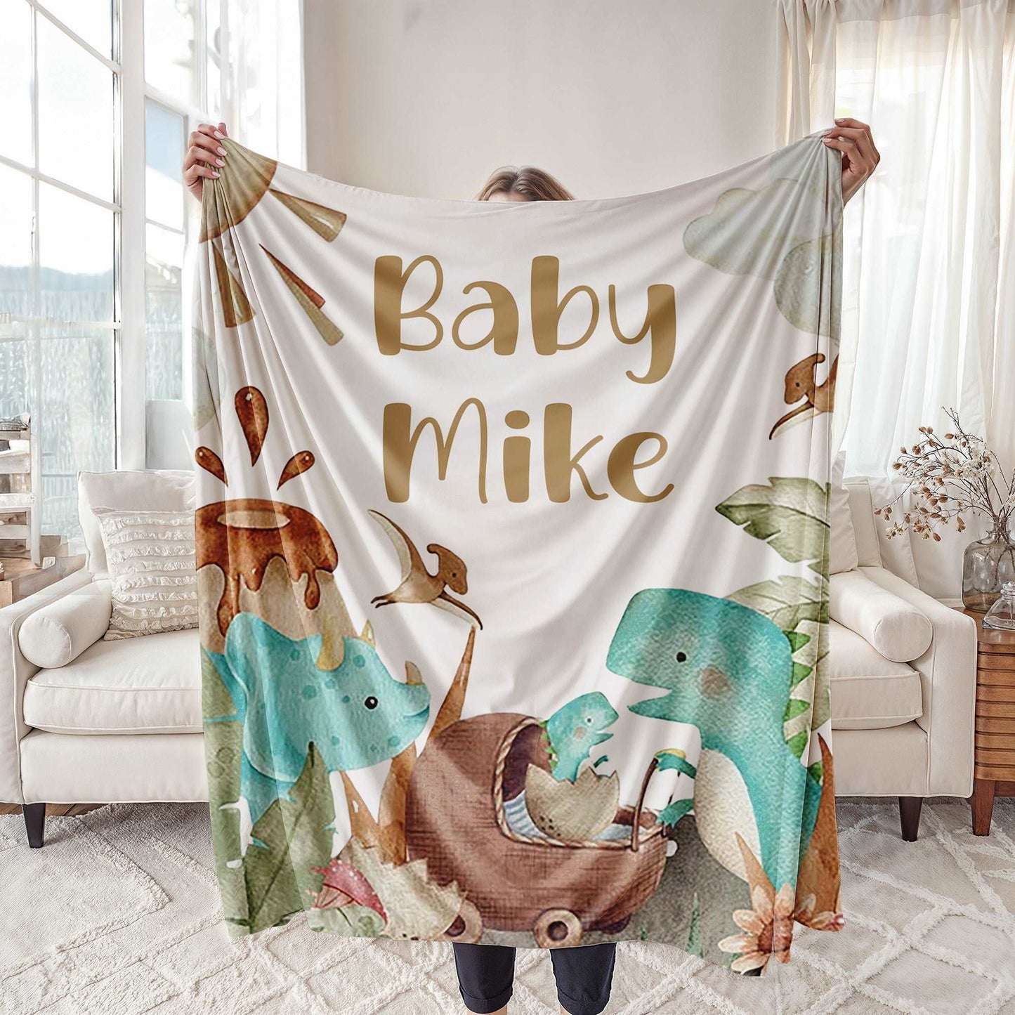 Dinosaur Baby Blanket