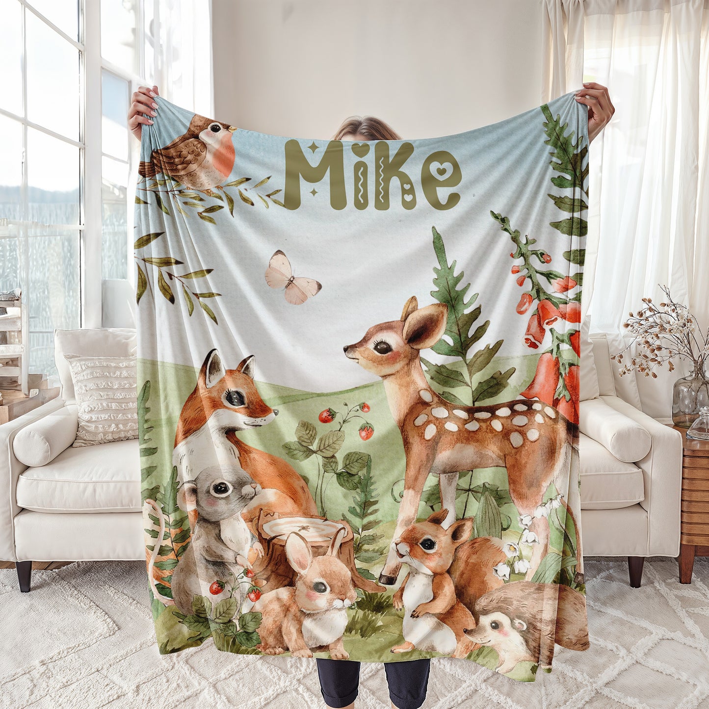 Woodland Animals Blanket