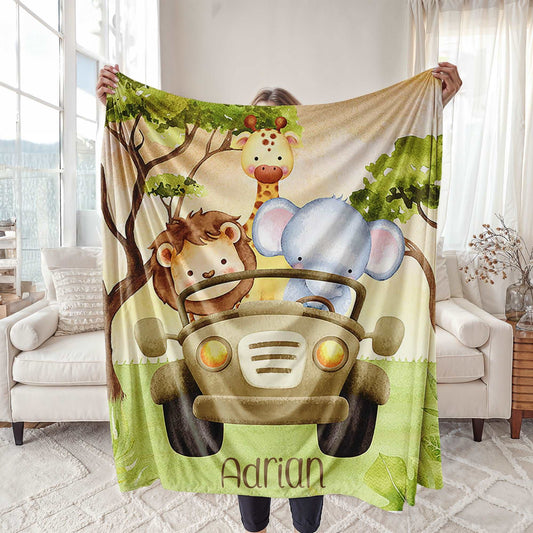 Animals In Car Blanket