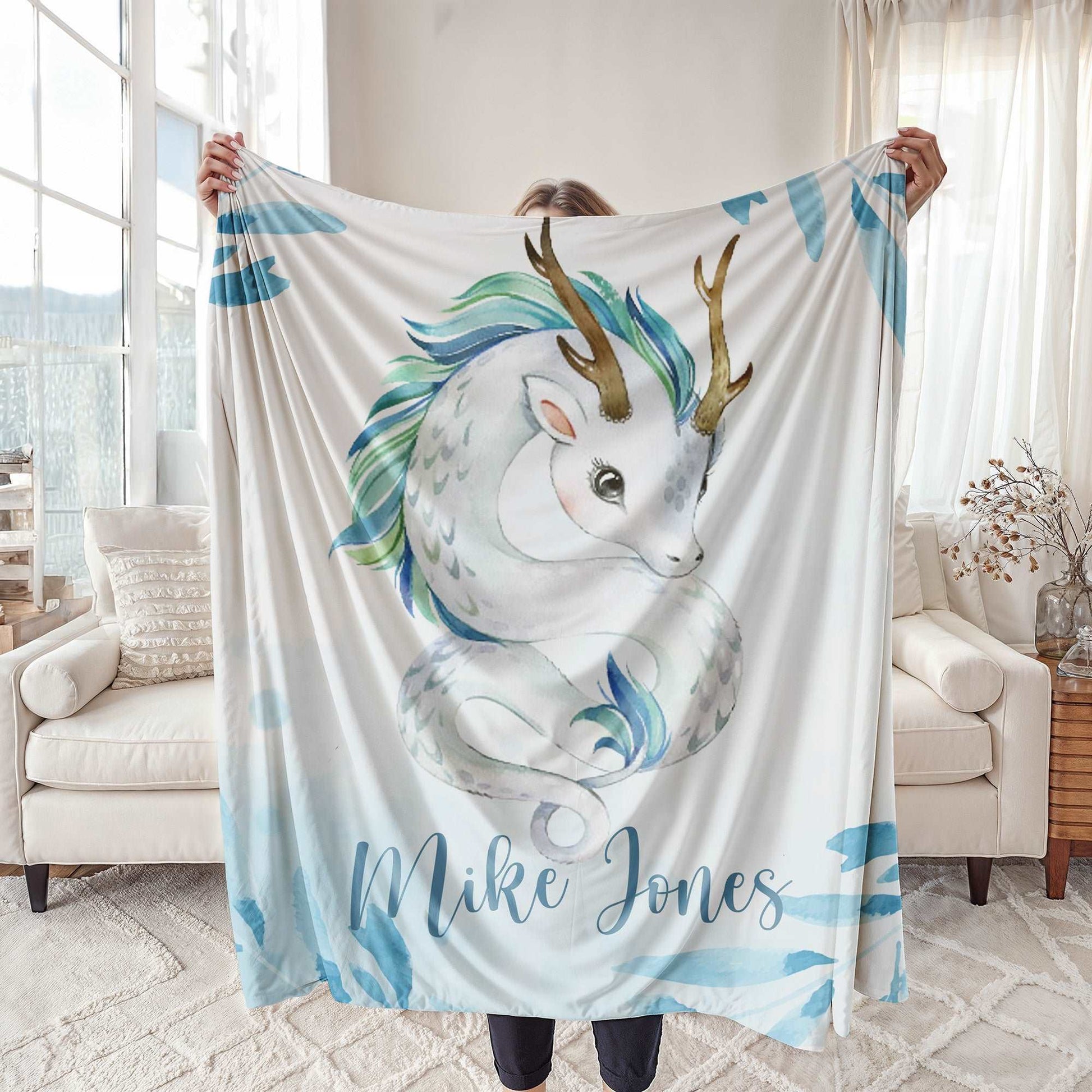 Dragon Floral Blanket