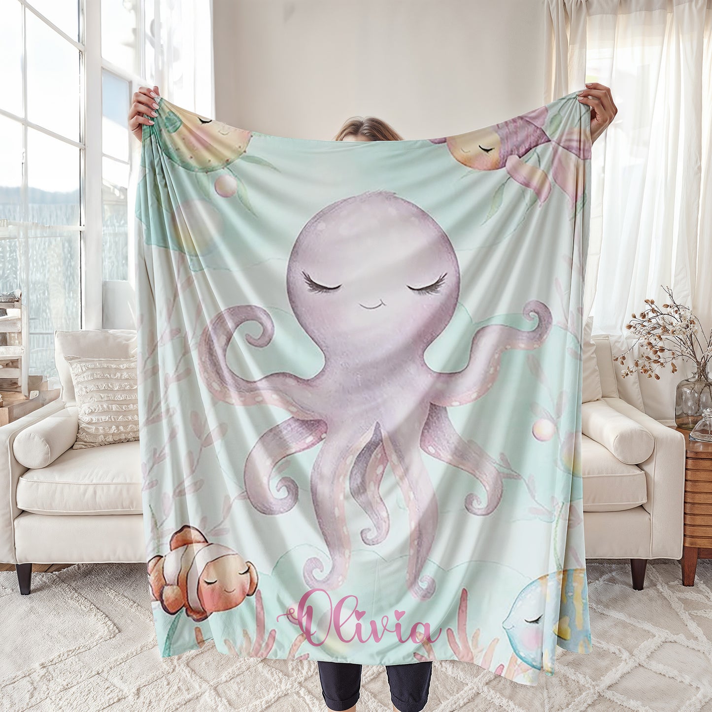 Octopus Nursery Blanket