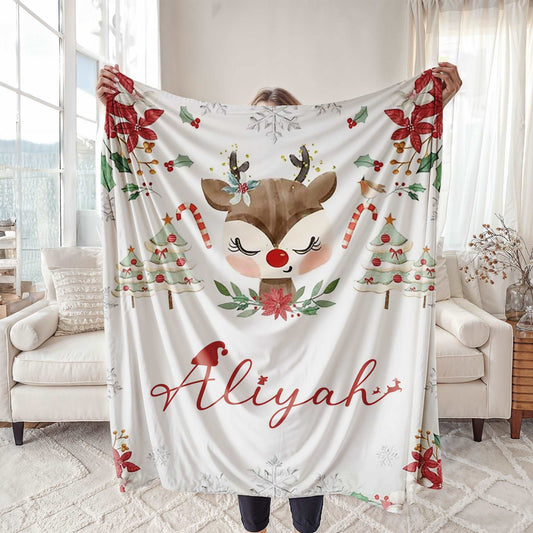 Christmas Reindeer Blanket