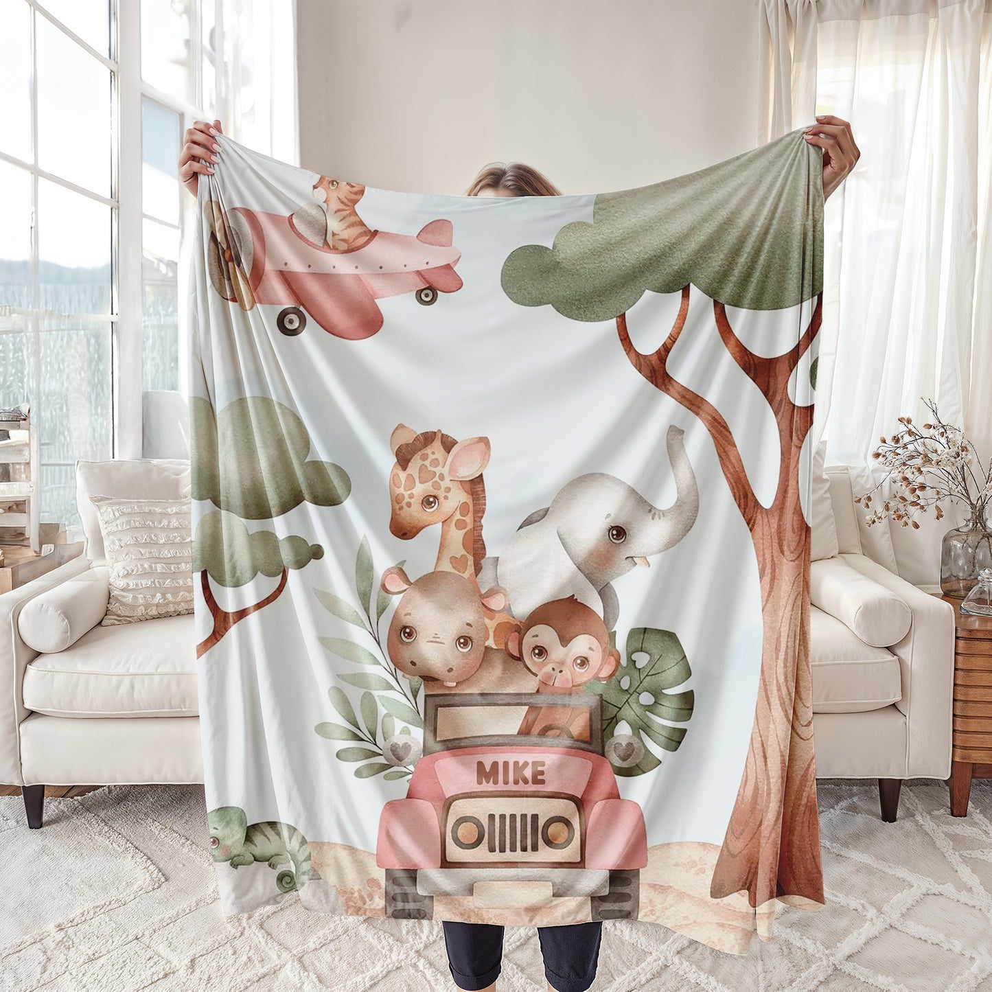 Animals In Car Blanket