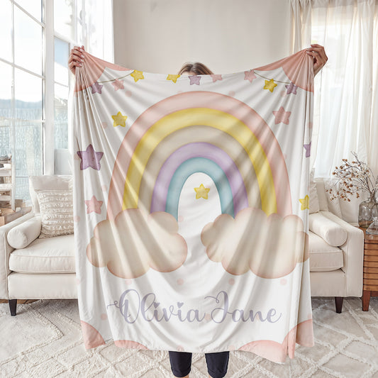 Rainbow Nursery Blanket