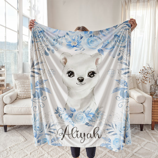 Polar Bear Baby Blanket