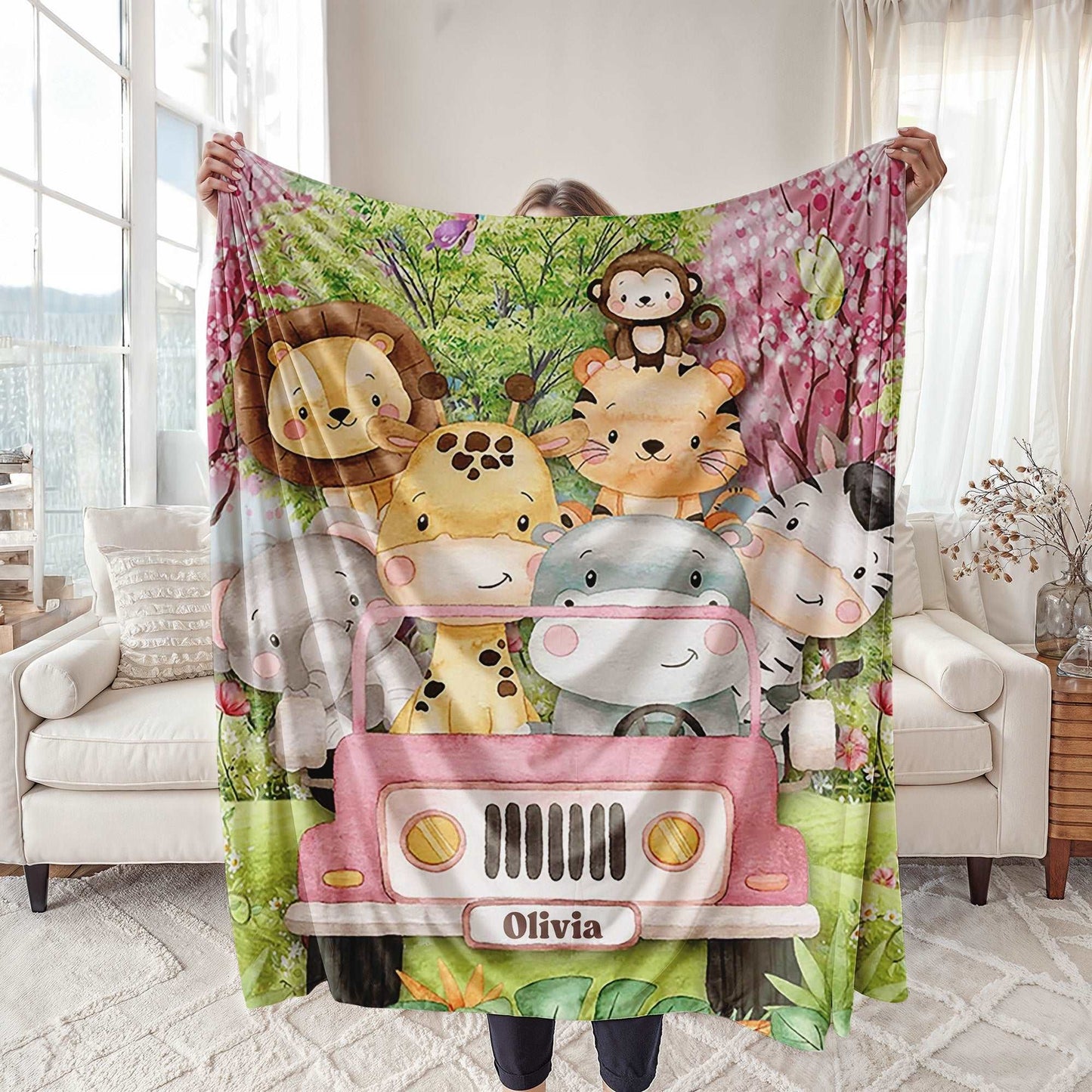 Animals In Car Blanket