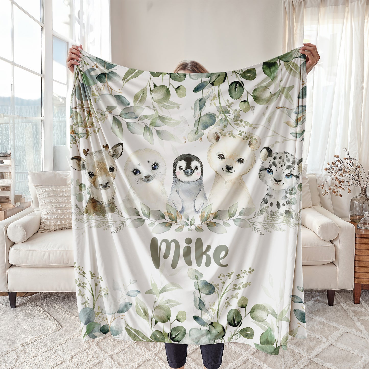 Arctic Animals Nursery Blanket