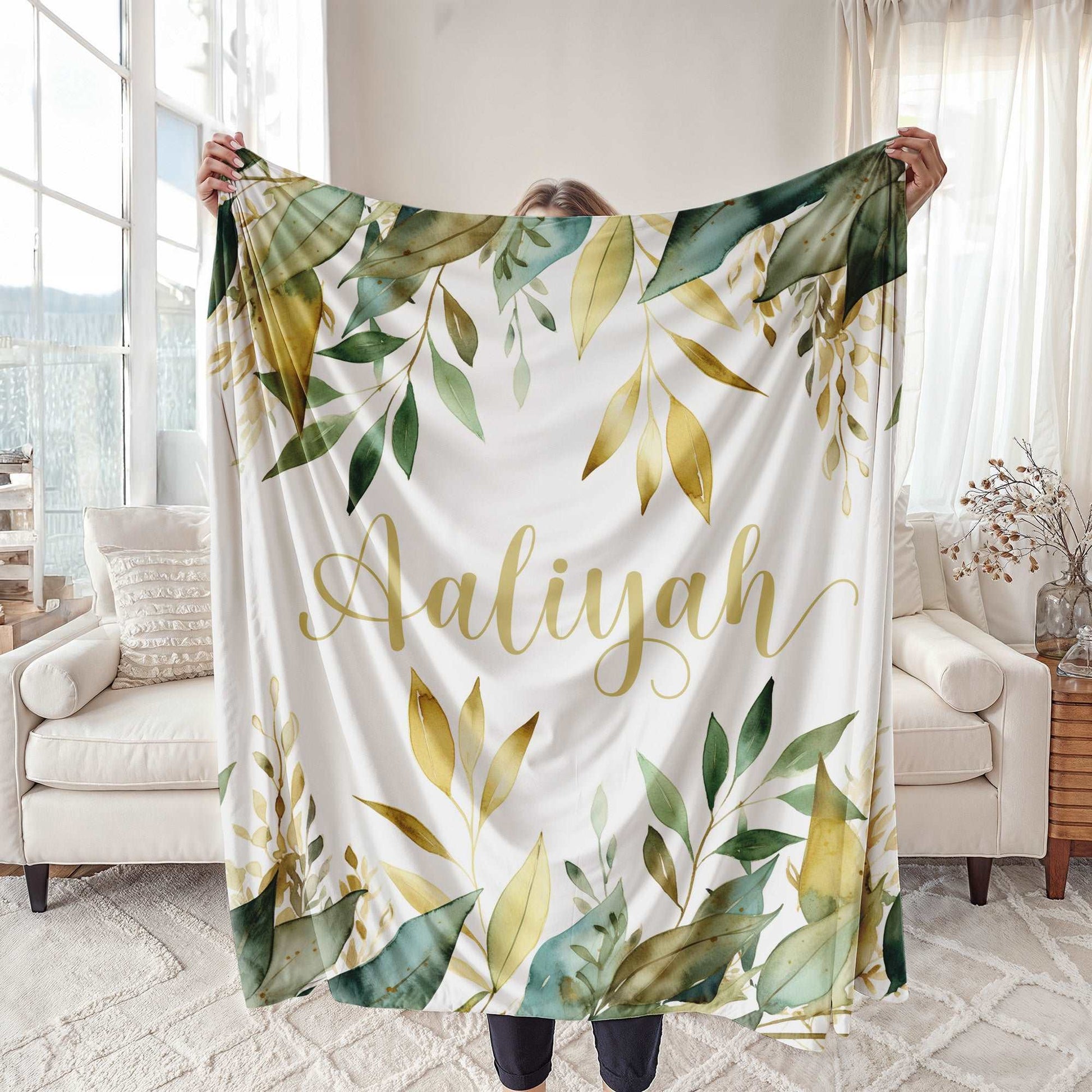 Green Leaves Blanket