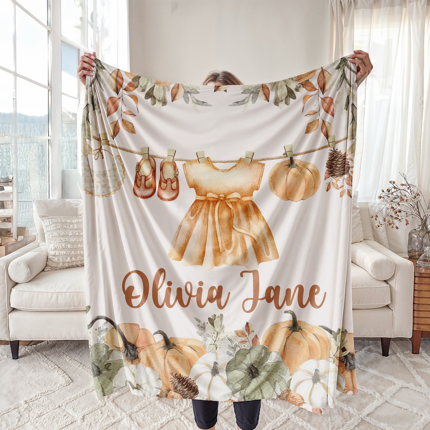 Autumn Baby Girl Blanket