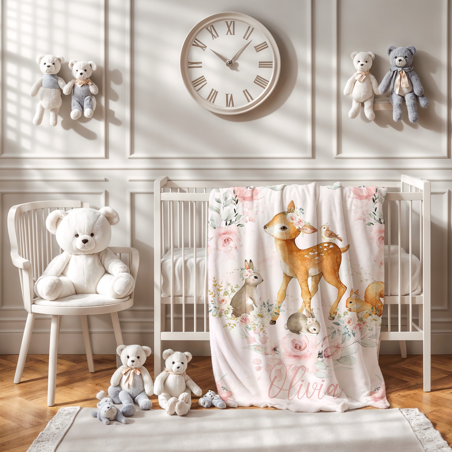 Baby Deer Nursery Blanket