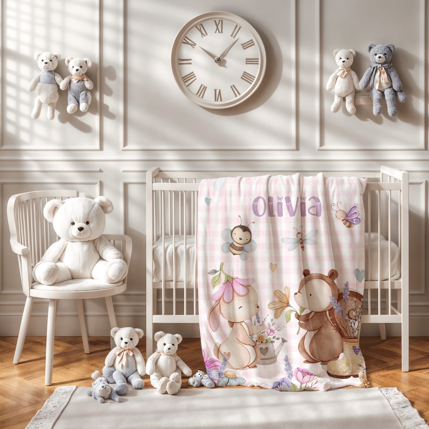 Bunny Bear Spring Blanket