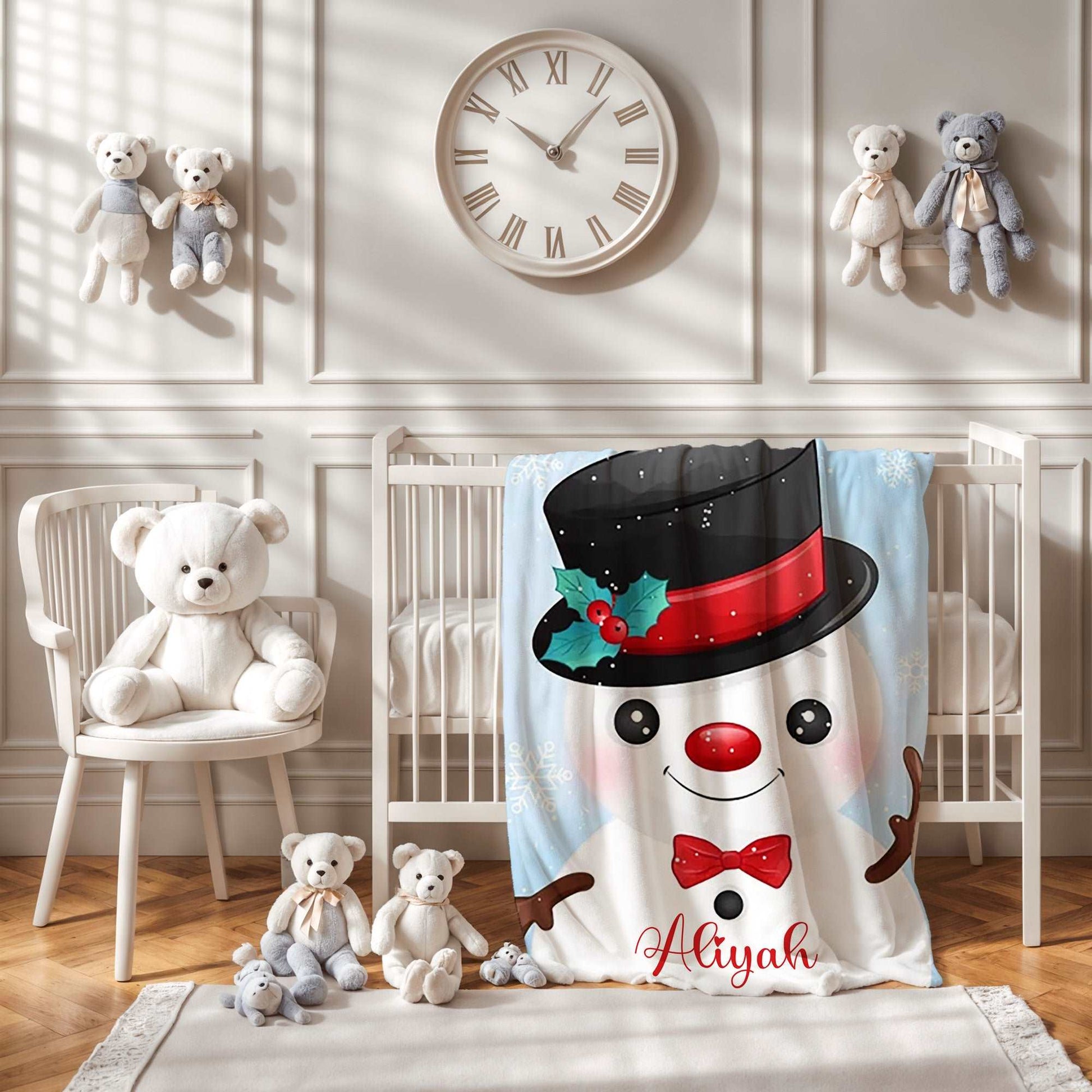 Christmas Snowman Blanket