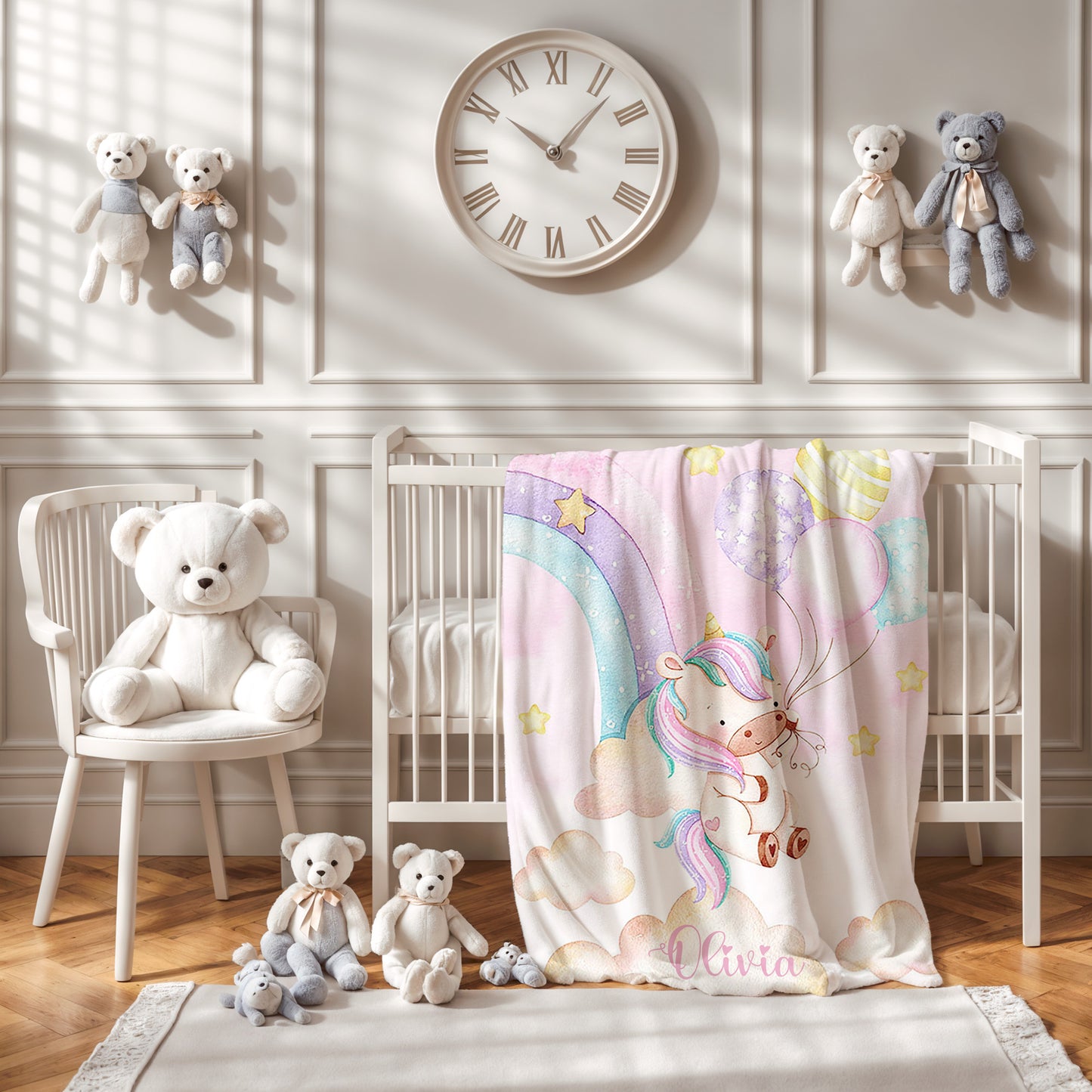 Unicorn Nursery Blanket