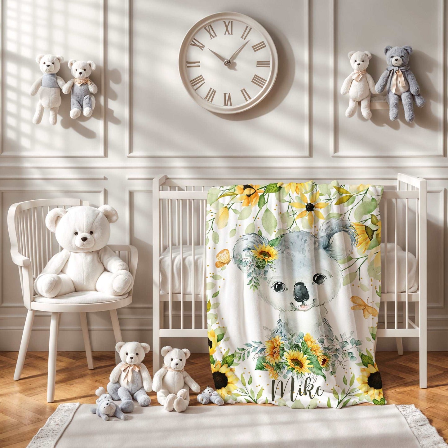 Koala Sunflower Blanket