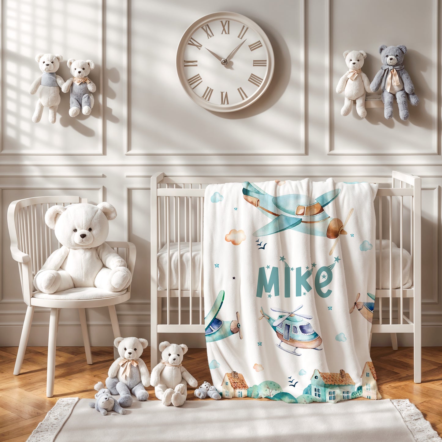 Airplane Baby Blanket