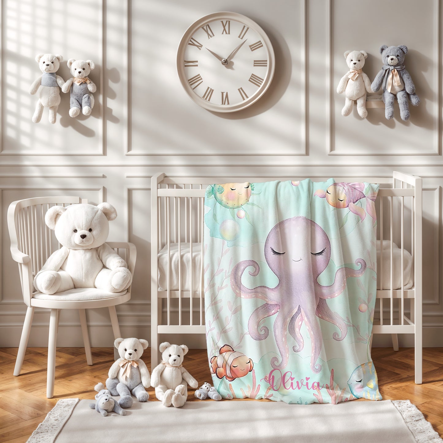 Octopus Nursery Blanket