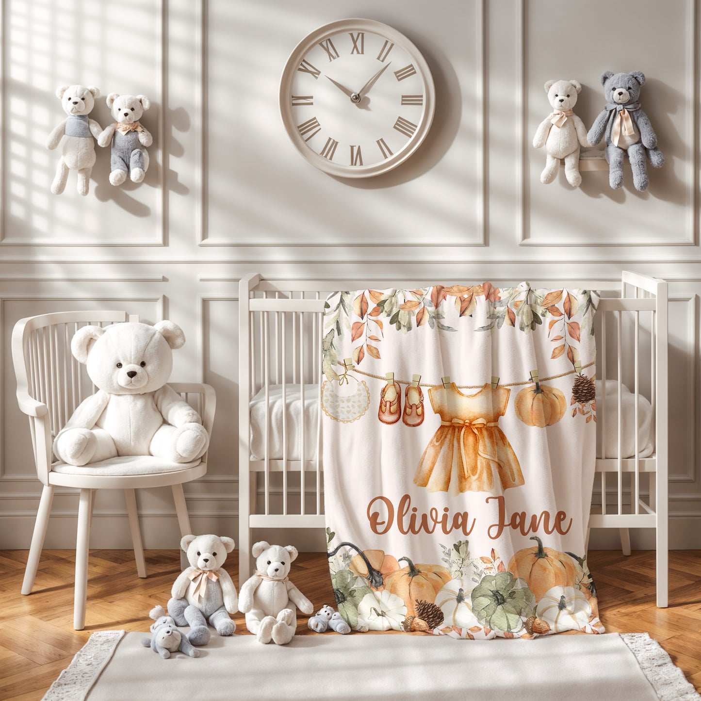 Autumn Baby Girl Blanket
