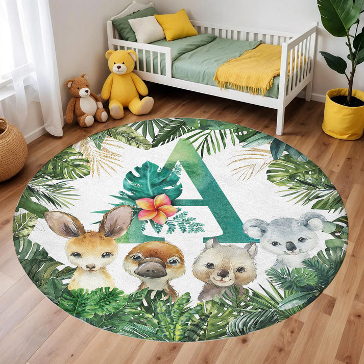 Display Animal Rug Australian Animals Round Rug – hugtorugs