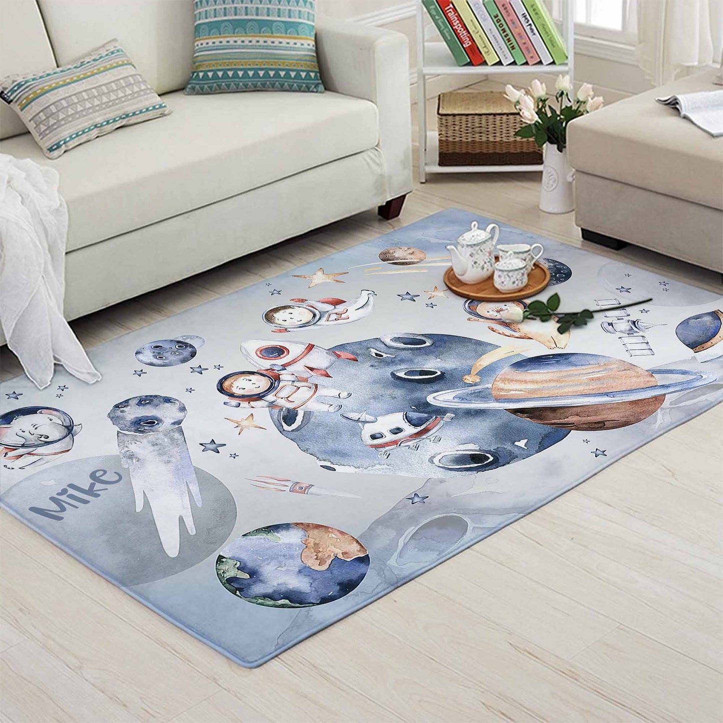 Astronaut Space Playroom Rug