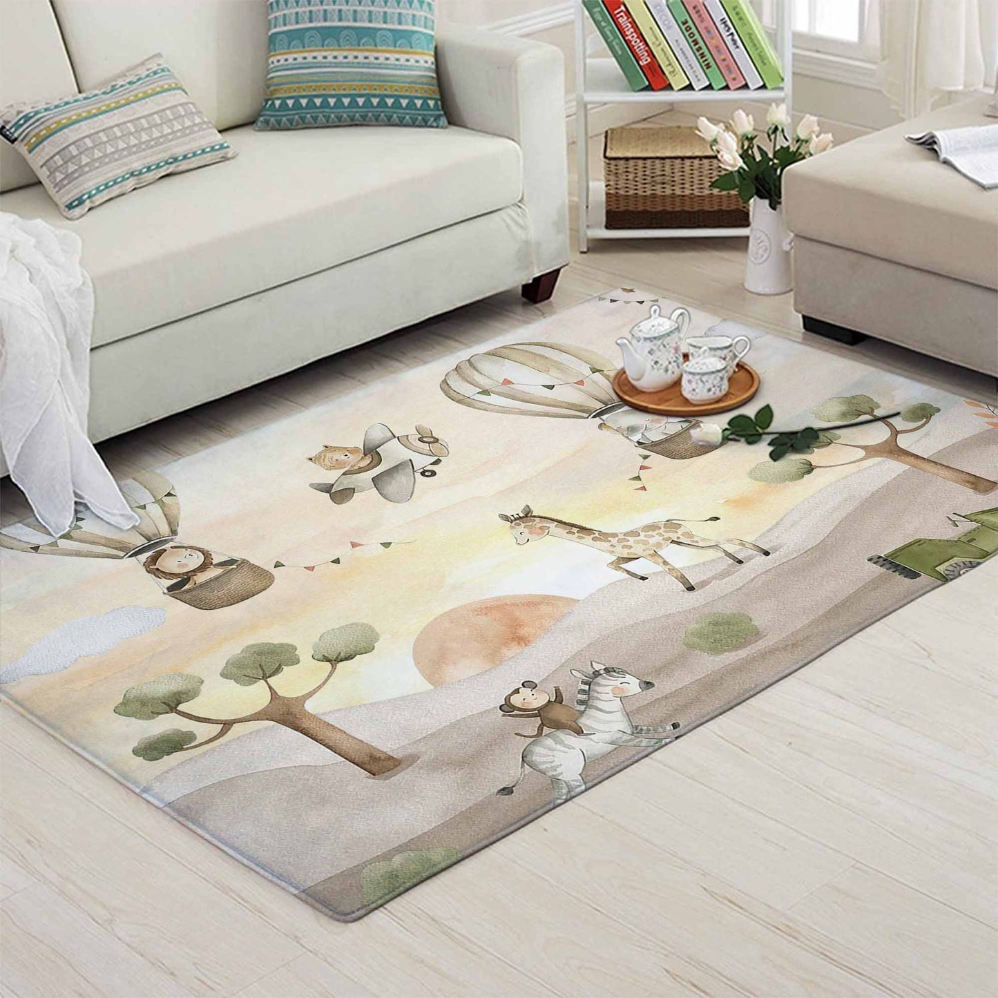 Safari Animals And Friends Rug