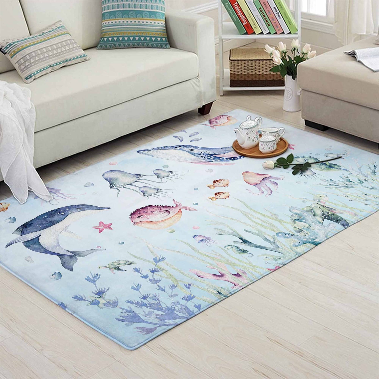 Ocean Animals Nursery Rug