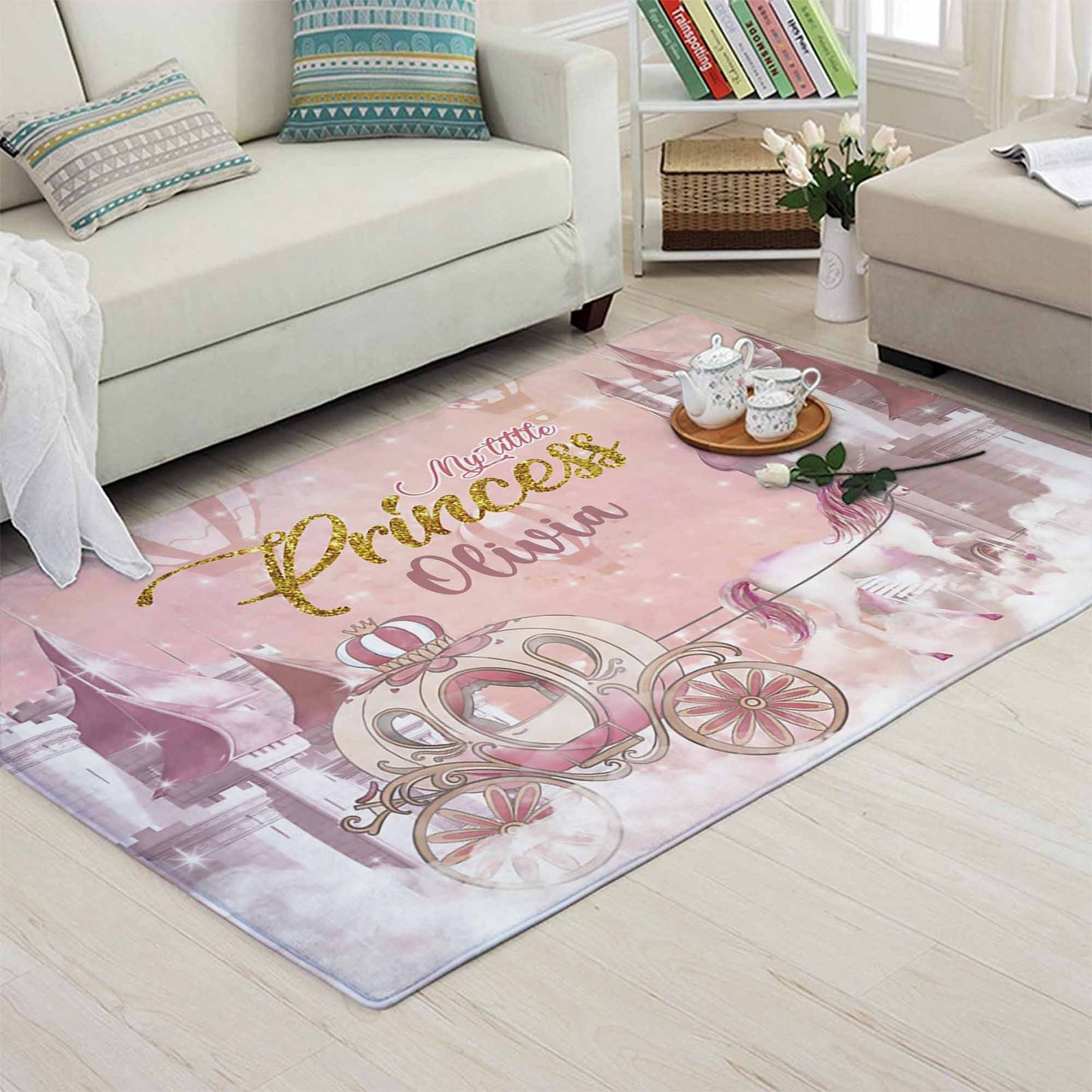 Little Princess Castle Nursery Rug