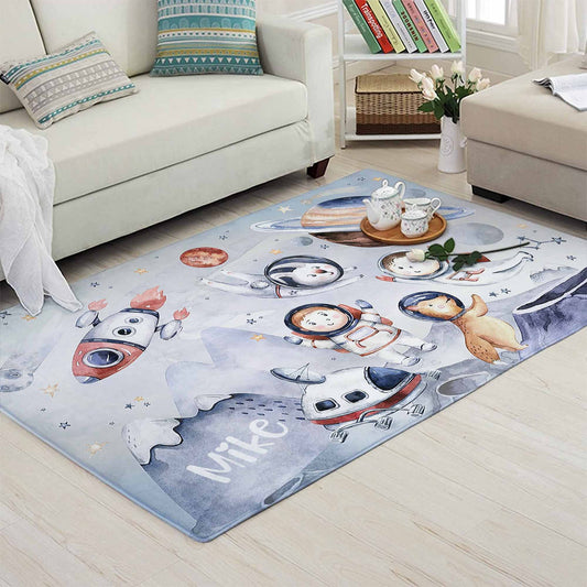 Astronaut Space Playroom Rug