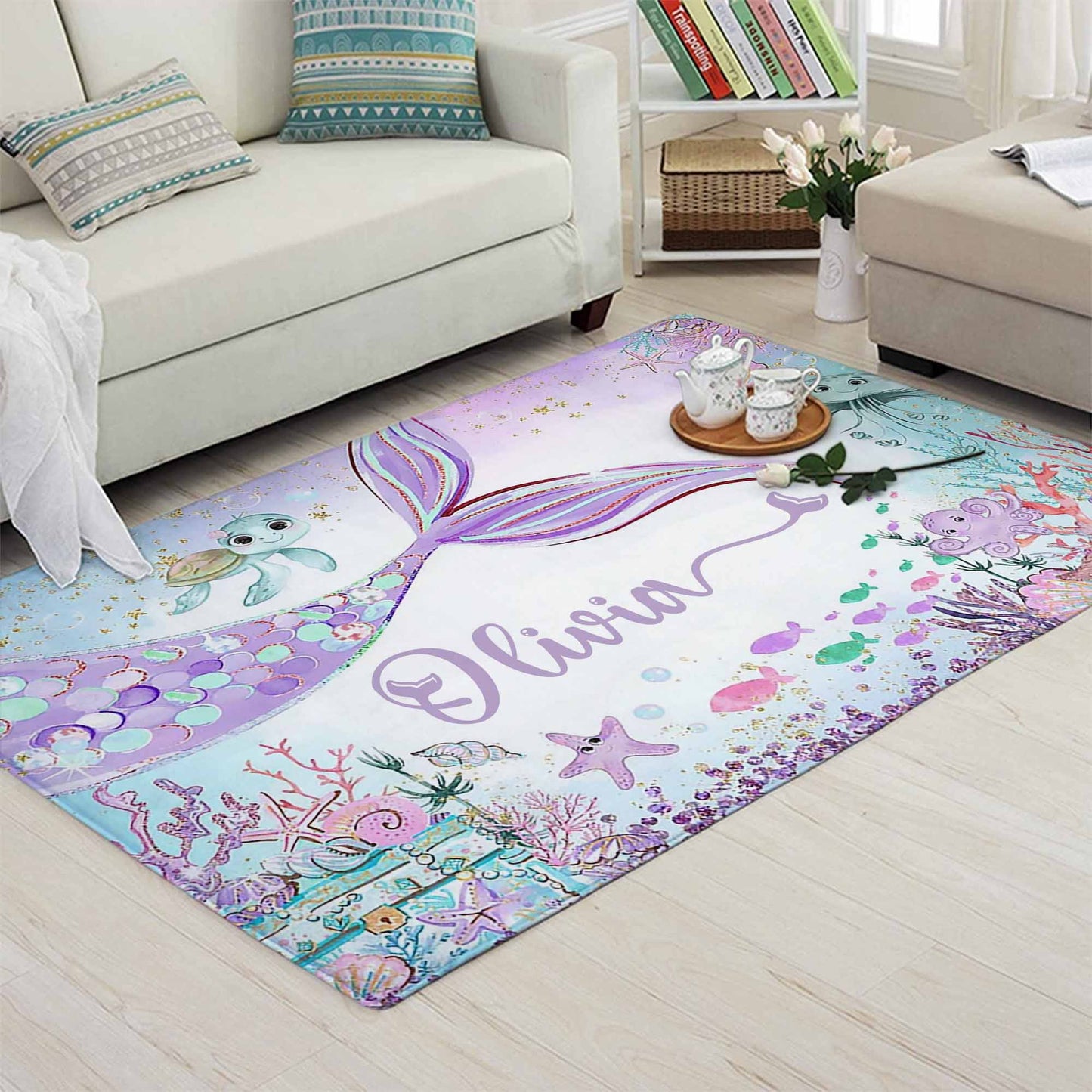 Little Mermaid Nursery Rug